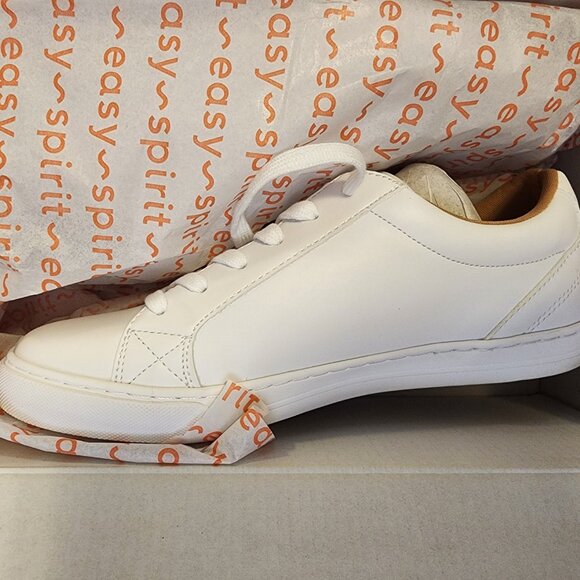 Easy Spirit Womens Lorna Lace White - Faux Leather 9M - A020 - Picture 3 of 9